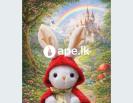 Handmade Character Soft Toy Red Riding Bunny